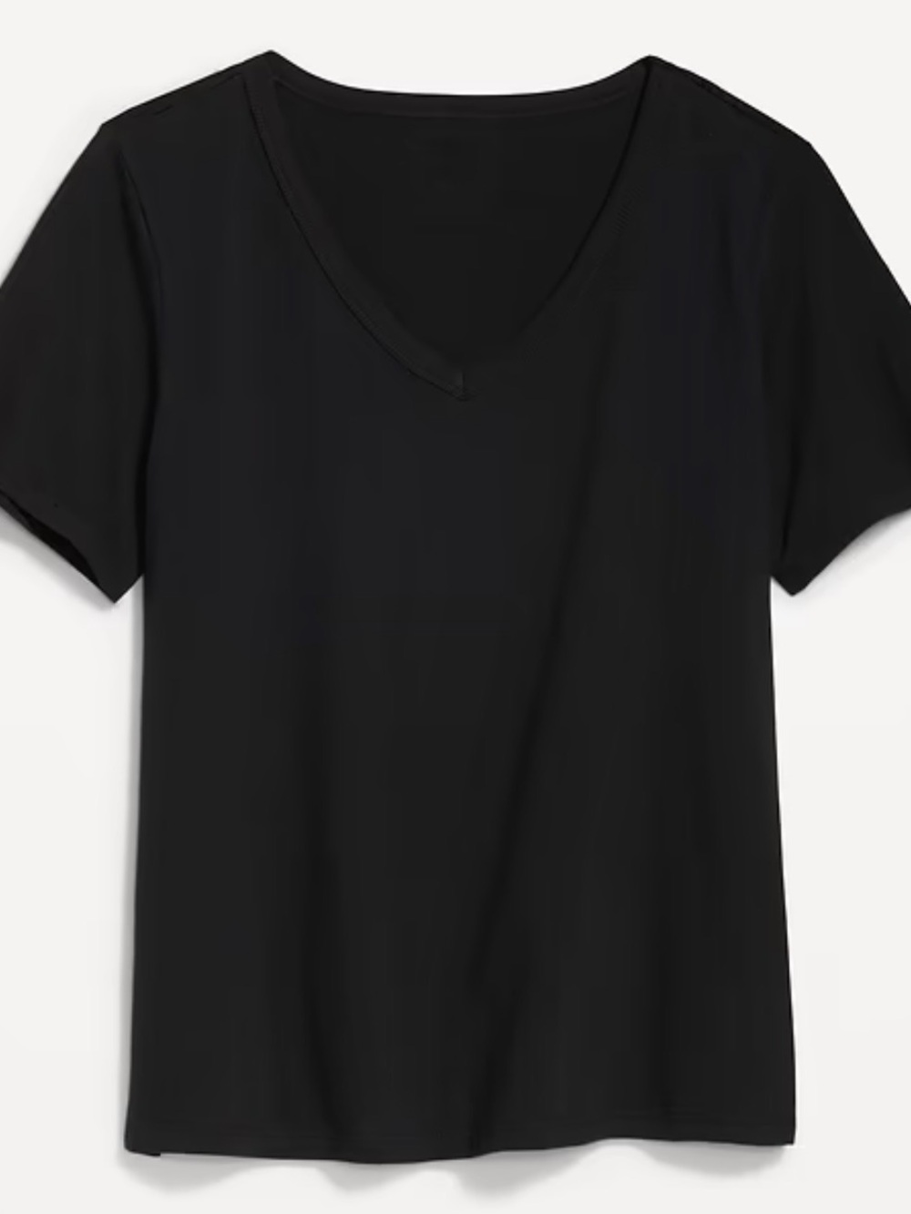 Old Navy EveryWear Black V Neck Short Sleeve Tee Women’s Medium Casual Basic Top